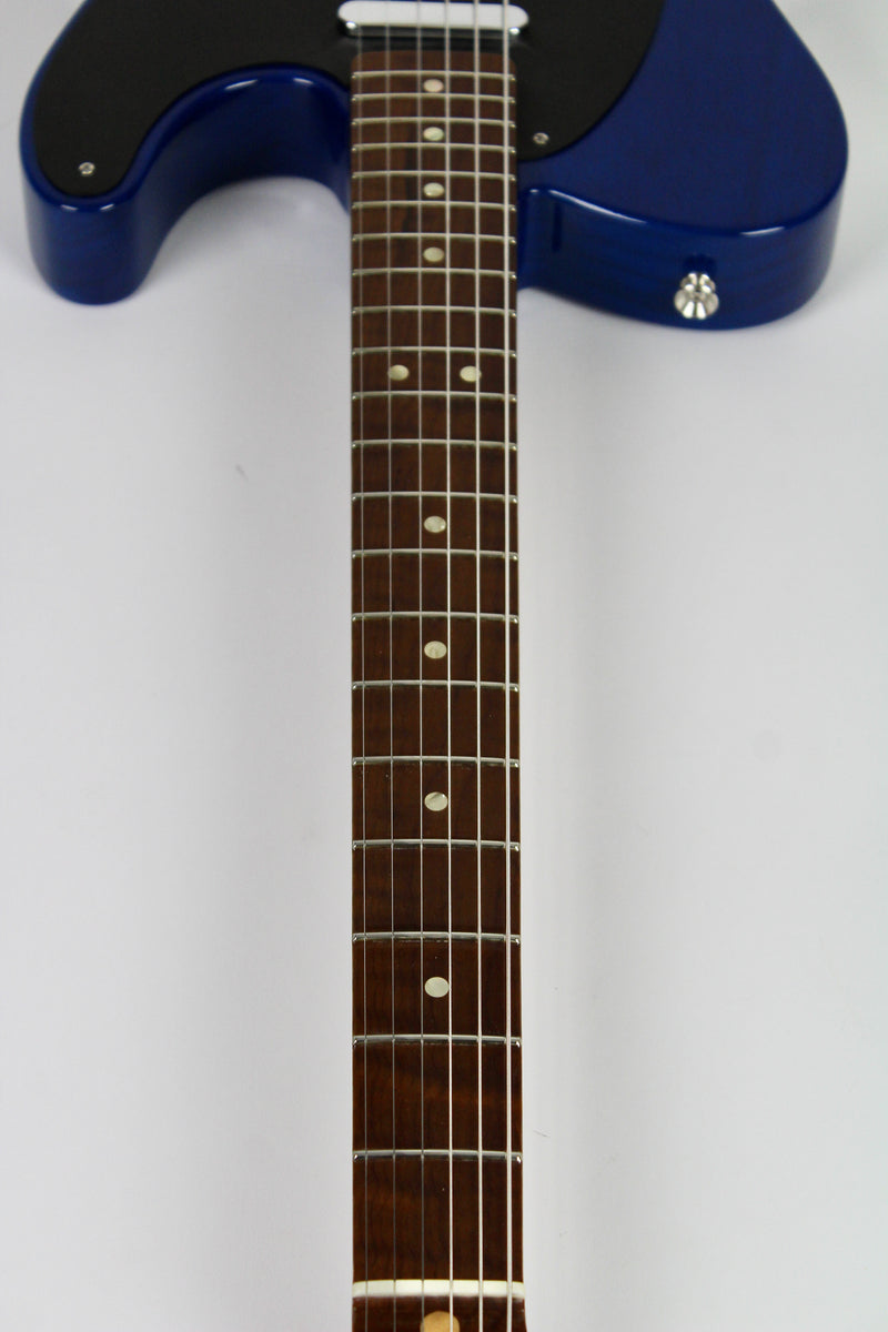 Fender Custom Shop American Custom Telecaster NOS, Roasted 3A Flame Maple Neck - Sapphire Blue Transparent
