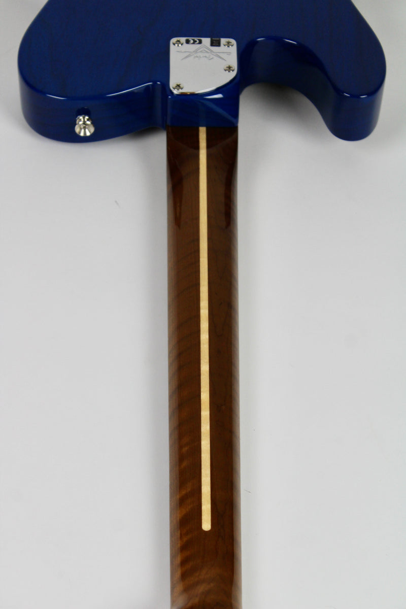 Fender Custom Shop American Custom Telecaster NOS, Roasted 3A Flame Maple Neck - Sapphire Blue Transparent