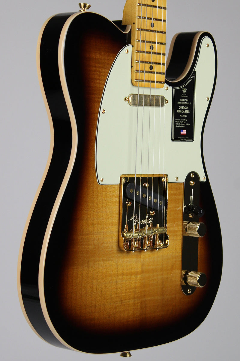 Fender 75th Anniversary Professional Custom Telecaster, Maple Fingerboard - 2-Colour Sunburst