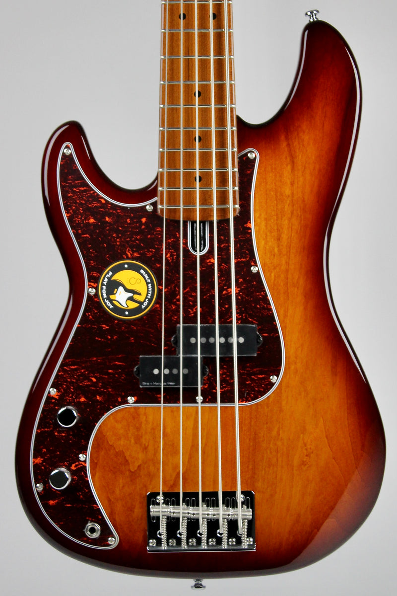 Sire Marcus Miller P5 5-string Left-handed Bass Guitar - Tobacco Sunburst