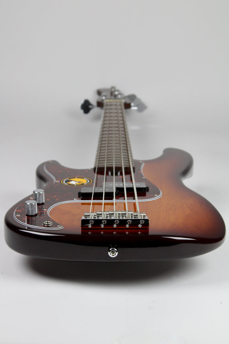 Sire Marcus Miller P5 5-string Left-handed Bass Guitar - Tobacco Sunburst