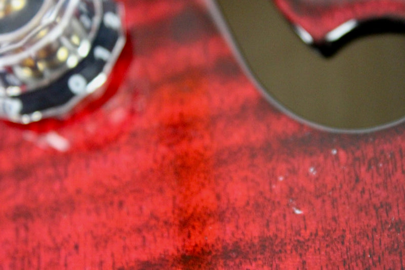 PRS Hollowbody II Piezo - Fire Red Wraparound Smokeburst (B-Stock) w/OHSC (112799:CC)