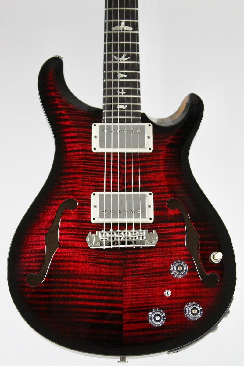 PRS Hollowbody II Piezo - Fire Red Wraparound Smokeburst (B-Stock) w/OHSC (112799:CC)