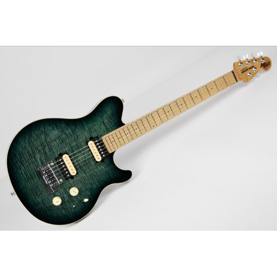 Ernie Ball Music Man Axis Super Sport - Yucatan Blue Flame 2022 w/OHSC