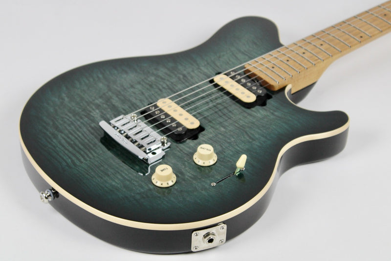 Ernie Ball Music Man Axis Super Sport - Yucatan Blue Flame 2022 w/OHSC