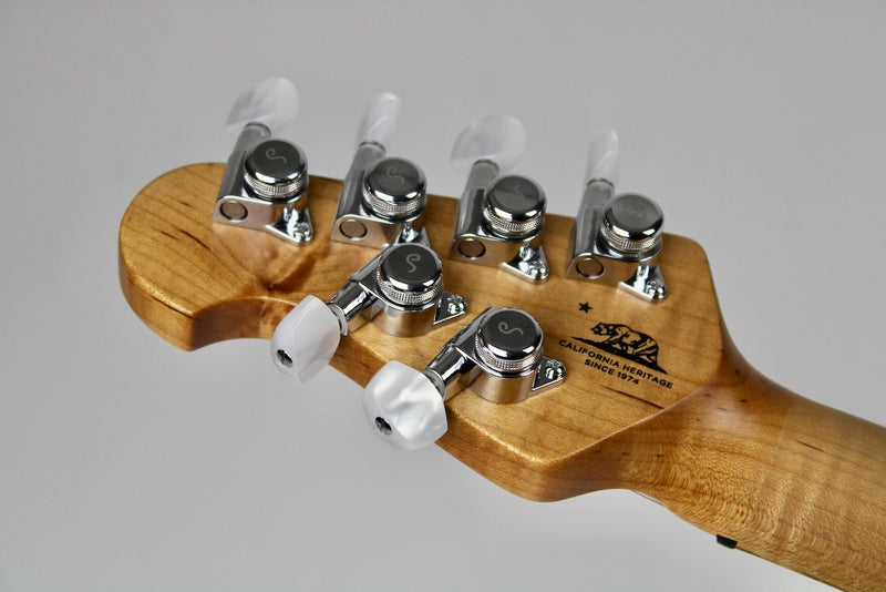 Ernie Ball Music Man Axis Super Sport - Yucatan Blue Flame 2022 w/OHSC