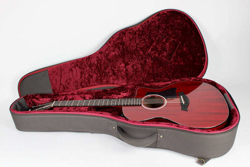 Taylor 224ce Special Edition - Transparent Red w/AeroCase