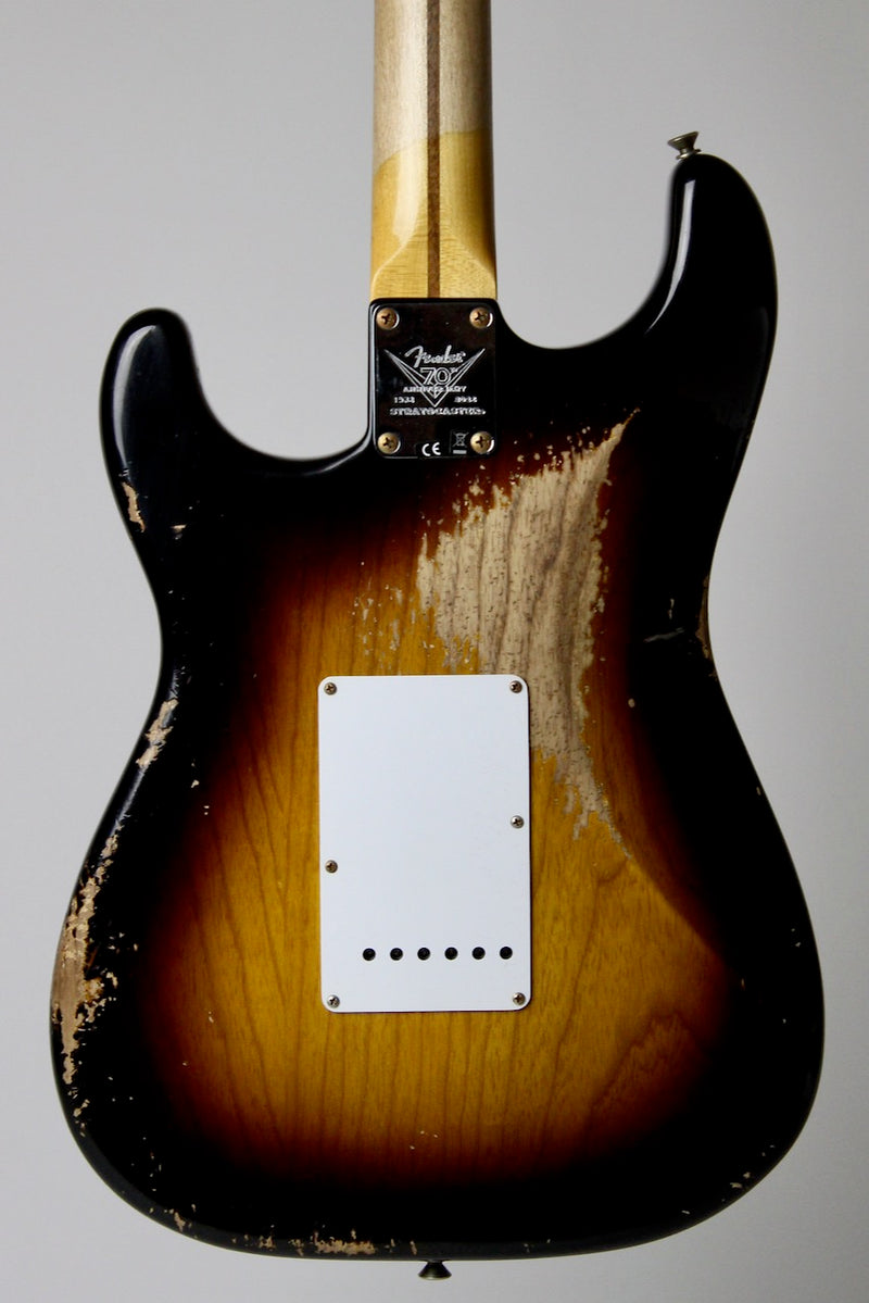 Fender Custom Shop Limited Edition 70th Anniversary 1954 Stratocaster Super Heavy Relic Wide-Fade 2-color Sunburst w/OHSC (9236091145)