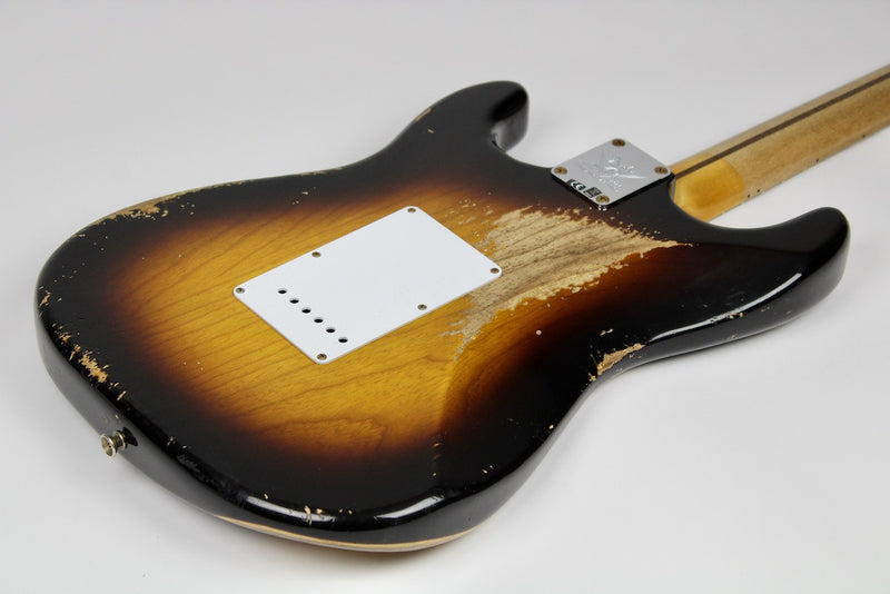 Fender Custom Shop Limited Edition 70th Anniversary 1954 Stratocaster Super Heavy Relic Wide-Fade 2-color Sunburst w/OHSC (9236091145)