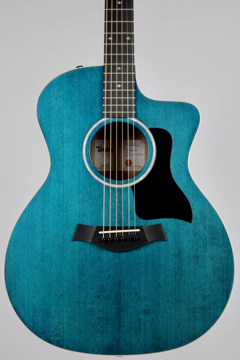 Taylor 214ce Special Edition - Transparent Blue w/AeroCase