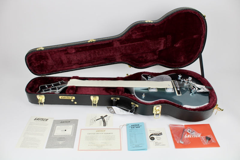 Gretsch G6134T-140 LTD 140th Double Platinum Penguin with String-Thru Bigsby Ebony Fingerboard - Two-Tone Stone Platinum/Pure Platinum w/OHSC (2400514874)