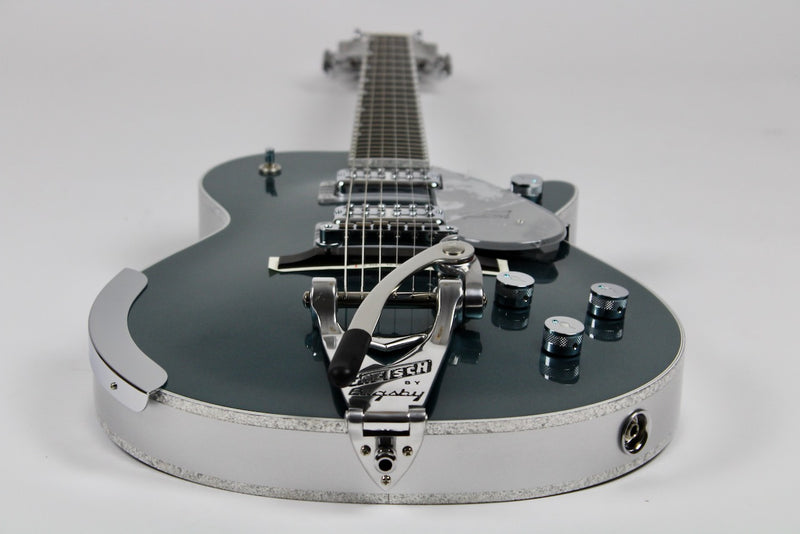 Gretsch G6134T-140 LTD 140th Double Platinum Penguin with String-Thru Bigsby Ebony Fingerboard - Two-Tone Stone Platinum/Pure Platinum w/OHSC (2400514874)