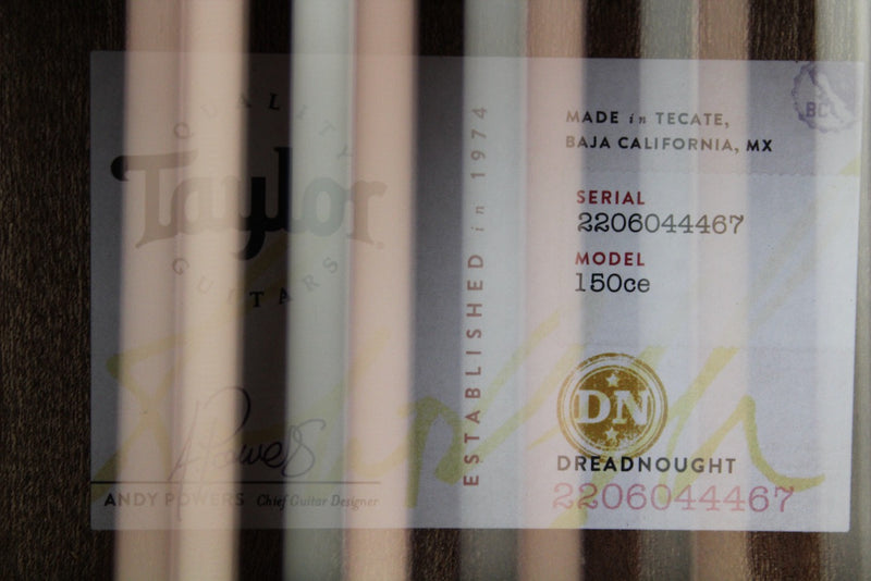 Taylor 150ce Dreadnought 12-string - Natural w/Gig Bag