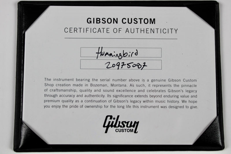 Gibson Made To Measure Hummingbird Original - Vintage Cherry Sunburst top w/OHSC (SSHBVCSM2M1)