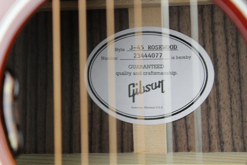 Gibson J-45 Standard Rosewood - Rosewood Burst w/OHSC (MCRS45RWRB)