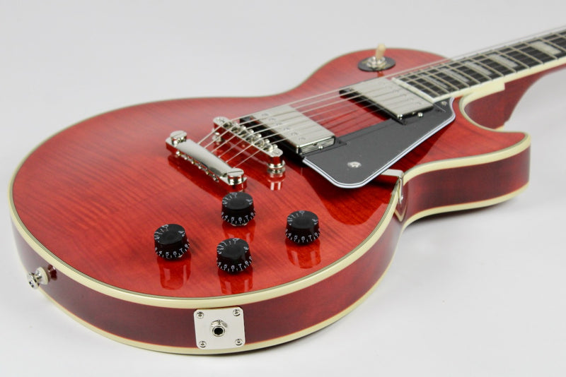 Epiphone Les Paul Custom Figured - Trans Red w/Gig Bag (EILCFTRNH)
