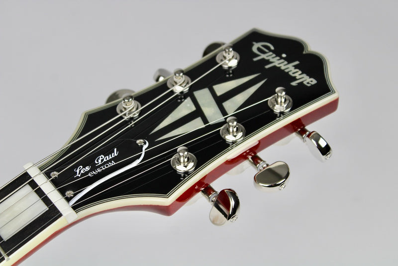 Epiphone Les Paul Custom Figured - Trans Red w/Gig Bag (EILCFTRNH)