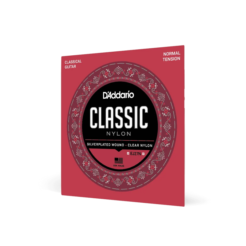 D’Addario EJ27N – Cordes de guitare classique Classic Nylon Student, Tension normale
