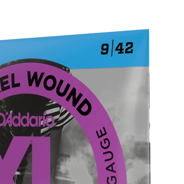 D’Addario EXL120 – Cordes de guitare électrique en nickel, calibre Super Light (.009-.042)