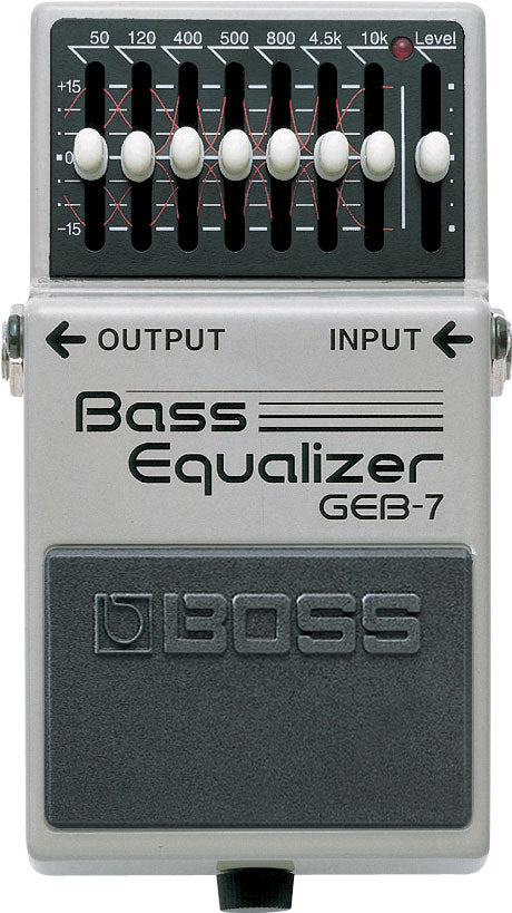 Boss GEB-7 pédale d'égalisation graphique 7 bandes pour basse