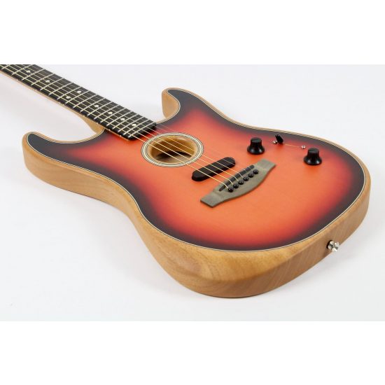 Fender American Acoustasonic Strat Ebony Fingerboard 3-Color Sunburst w/Gig Bag (0972023200)