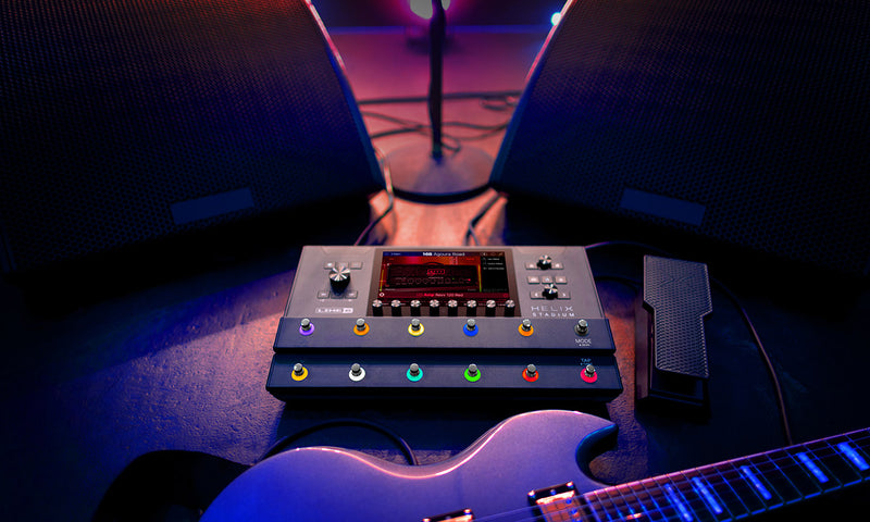 Line 6 Helix Stadium Amp Modeler & FX Processor with Agoura Modeling, 8" Touchscreen, Wi-Fi & USB Audio Interface