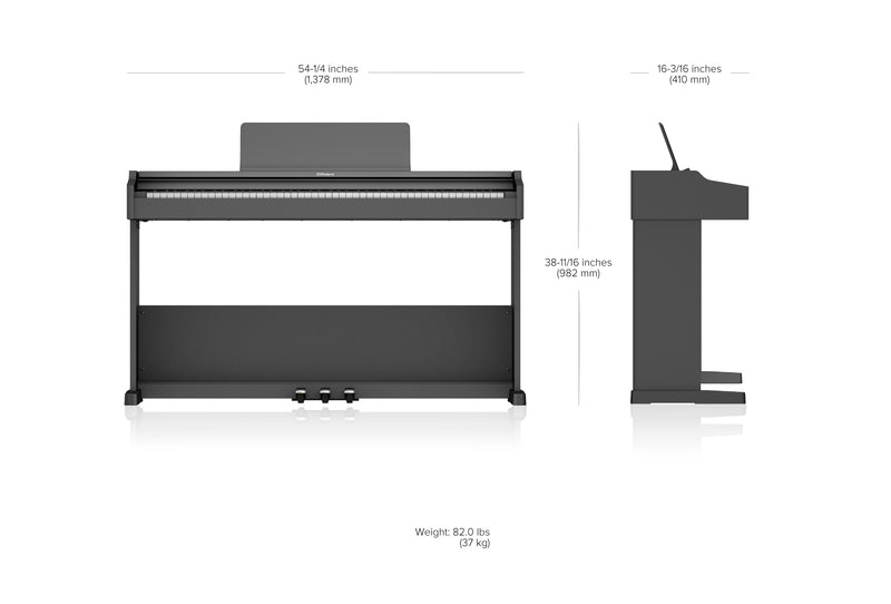 Roland RP107 – Piano numérique avec support et banc – Noir