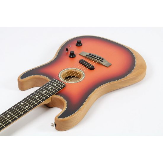 Fender American Acoustasonic Strat Ebony Fingerboard 3-Color Sunburst w/Gig Bag (0972023200)