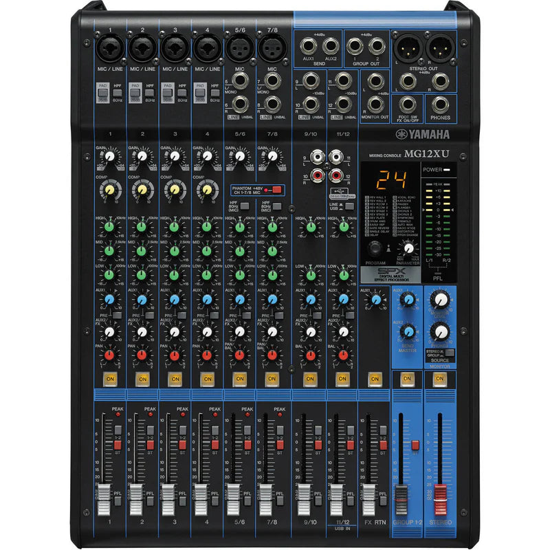 Yamaha MG12XU 12-Channel Analog Mixer with Effects & USB
