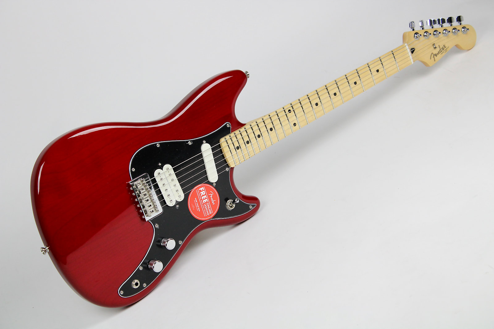 Fender Player Duo-Sonic HS, Maple Fingerboard 2019 Crimson Red Transparent