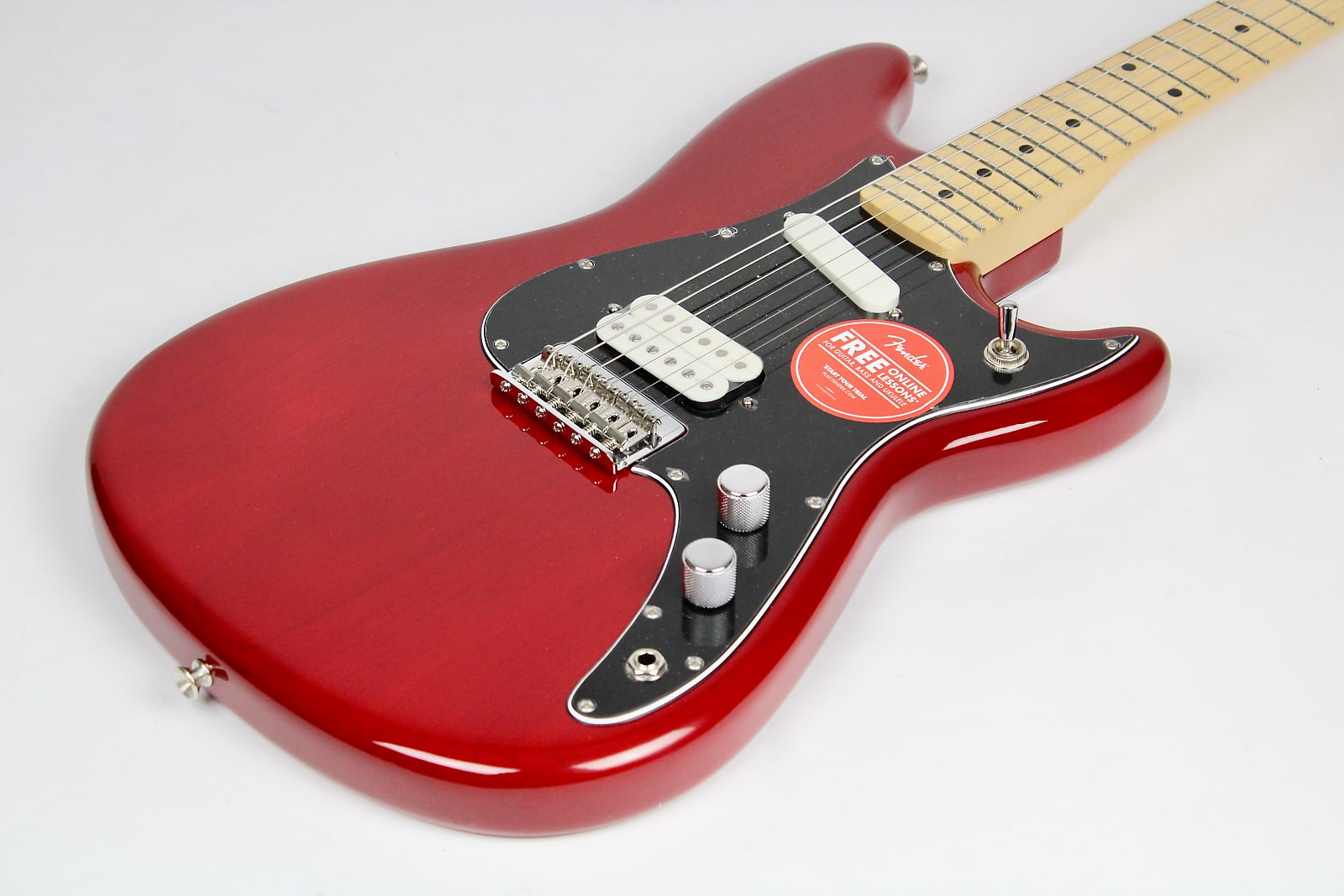 Fender Player Duo-Sonic HS, Maple Fingerboard Crimson Red Transparent ...