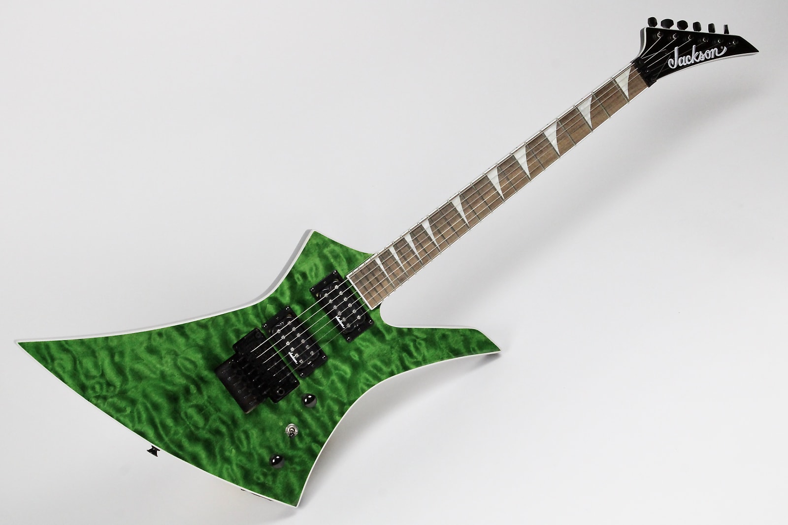 Jackson Kelly 1990's Trans Green Flame Top