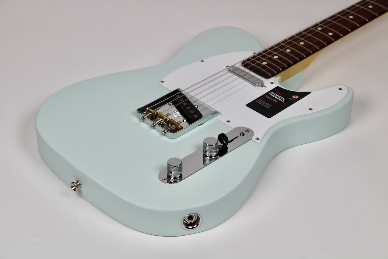 Fender American Performer Telecaster Rosewood Fingerboard Satin Sonic Blue  w/Gig Bag 0115110372