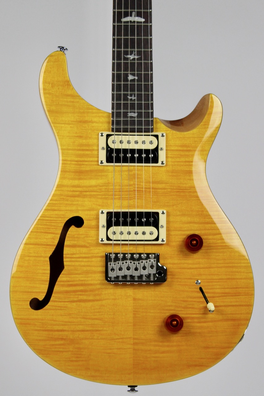 PRS SE Custom 22 Semi-Hollow Santana Yellow w/Gig Bag (100469:SY