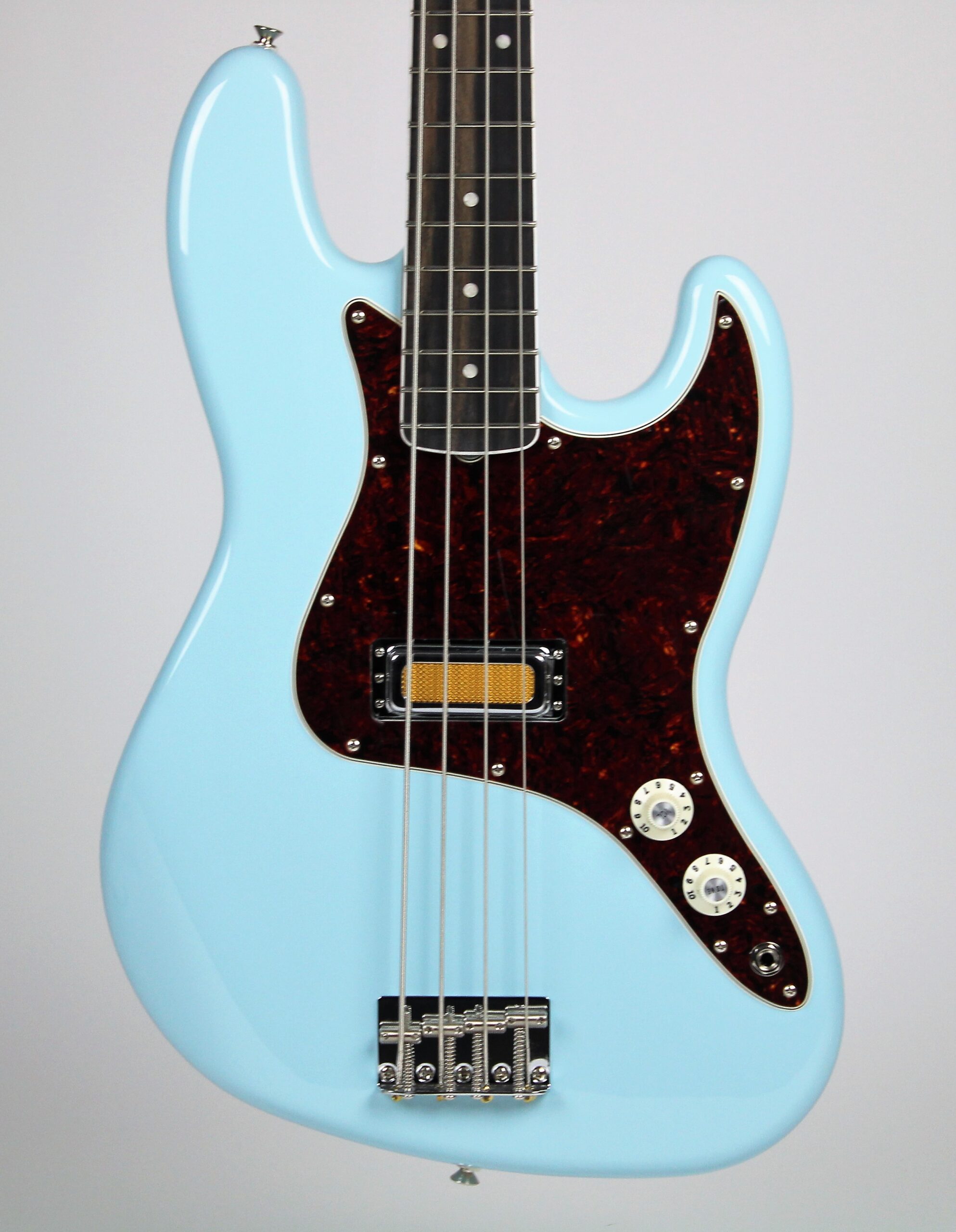 Fender Gold Foil Jazz Bass 4-string Bass Guitar 2023 – Sonic Blue