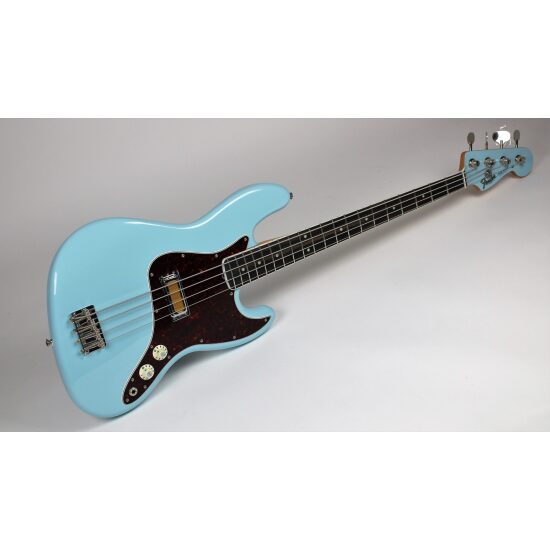 Fender Gold Foil Jazz Bass 4-string Bass Guitar 2023 – Sonic Blue W/GigBag  (0140711372) – Gerald Musique